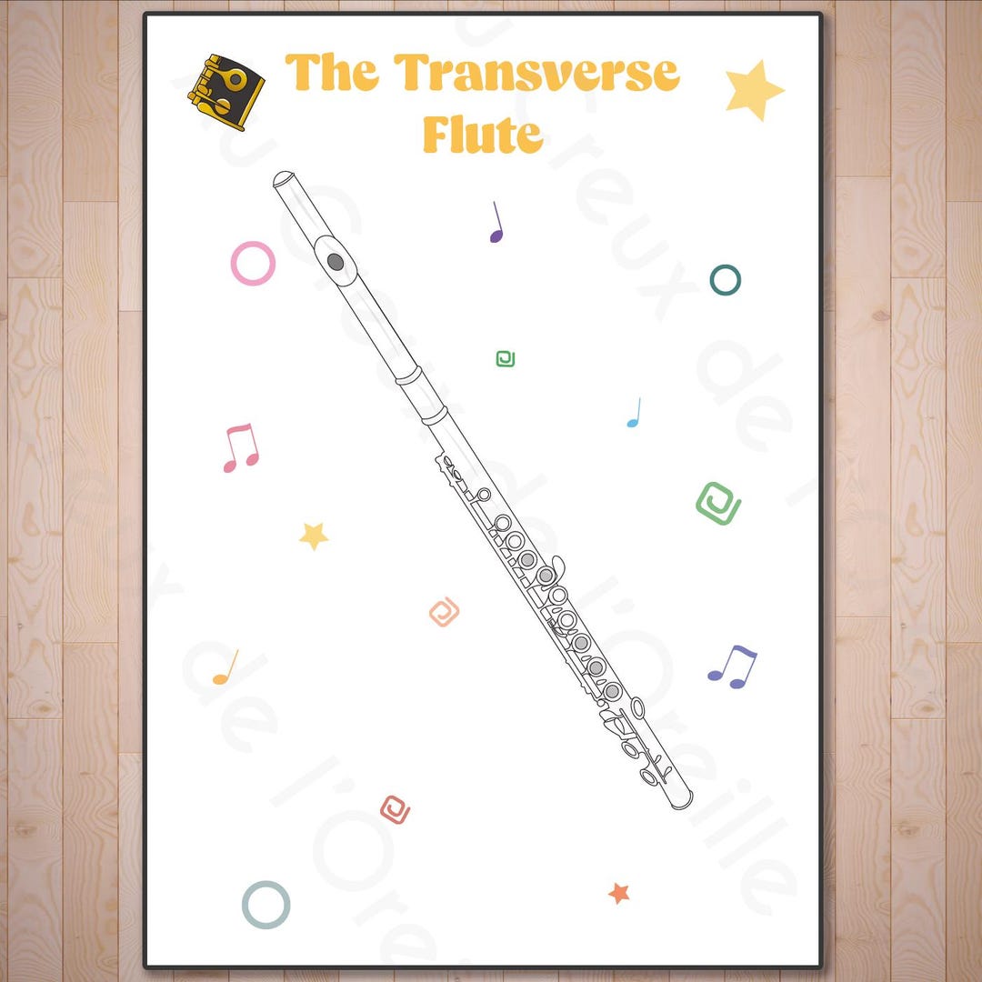Transverse Flute Educational Sheet | Printable PDF | JPG | PNG ...