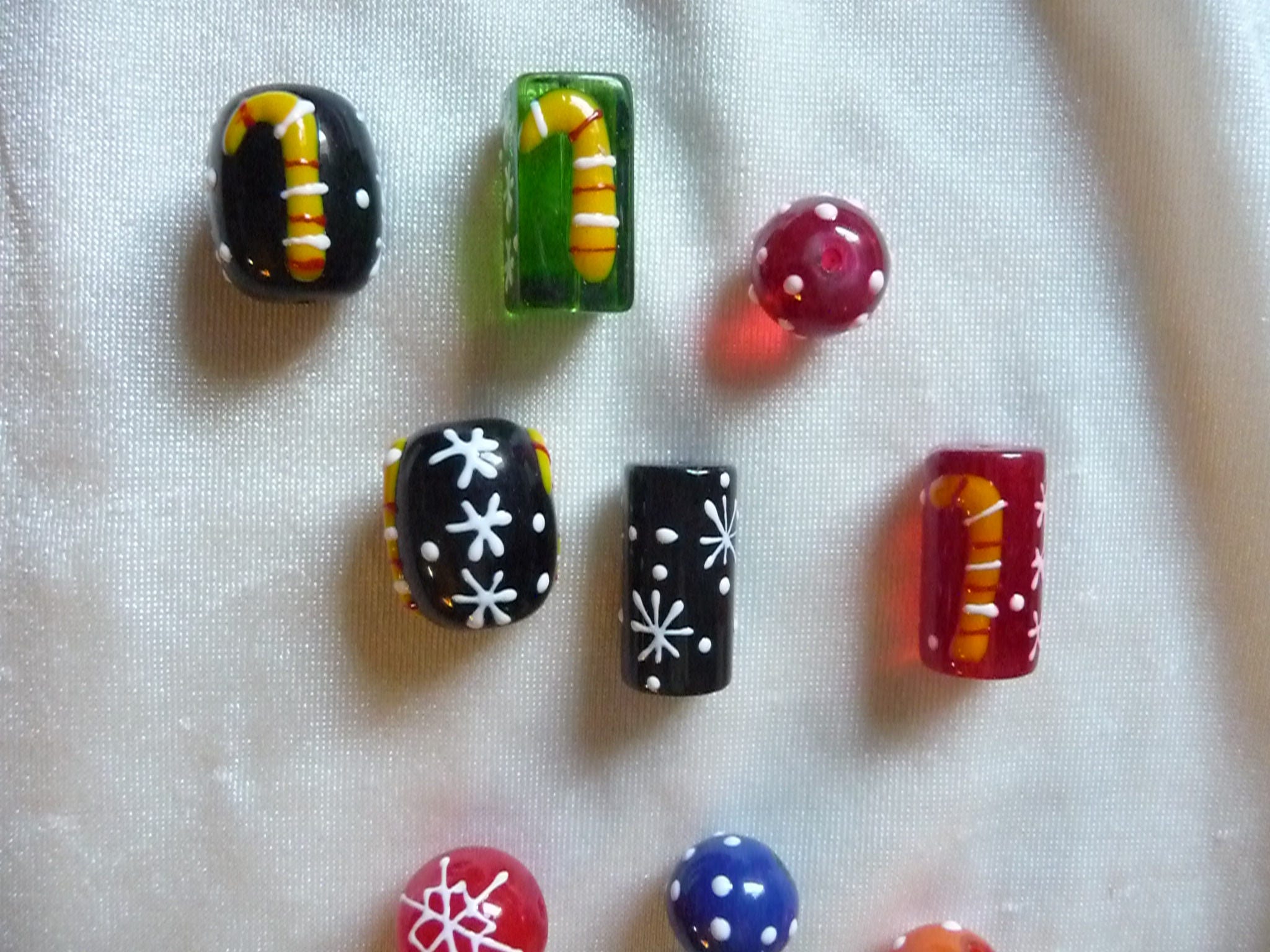 SALE Bead Glass Epoxy Multicolored 1014mm Round 18x14mm Etsy UK