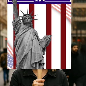 Fight Oligarchy Poster, No Kings Fight Oligarchy Resist Protest Sign, Anti-Trump Protest Poster For March, PRINTABLE Digital PDF Download