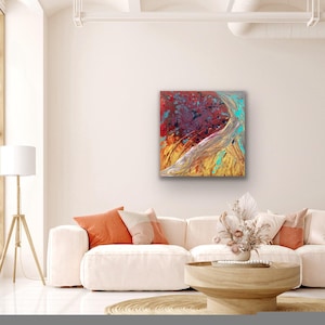Painted Music Sounding Painting, Painting, Artwork, Acrylic, Painting, Home decor