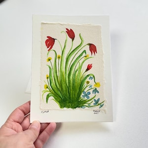 G-Grußkarte 002, greeting cards, Card, Handmade card, Grußkarte, Aquarell