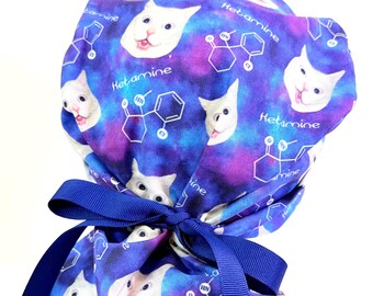 Anesthesia Ponytail Surgical Scrub Cap:  Hetamine, anesthesiology
