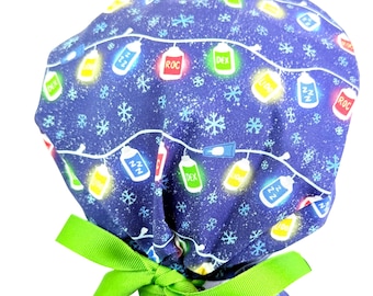 Anesthesia Ponytail Surgical Scrub Cap:  anesthesiologist