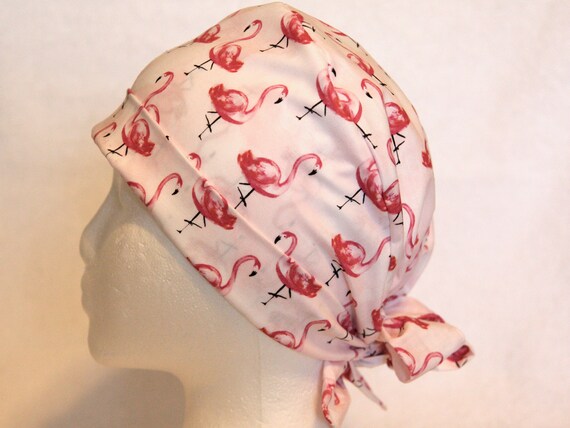 Flamingo Scrub Cap Surgical Hat 