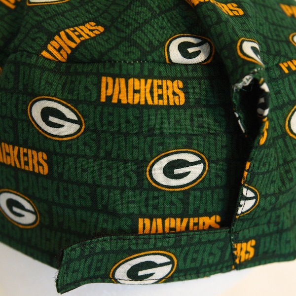 Green Bay Packers Mens Scrub Caps, No Cuff, Men's No Fold cap, hook and loop, Men's hook Closure, Packers, Men's scrub hat, Green Bay,