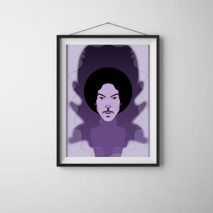 PRINCE | Illustration Print Poster | Music Artist | Wall Art Portrait