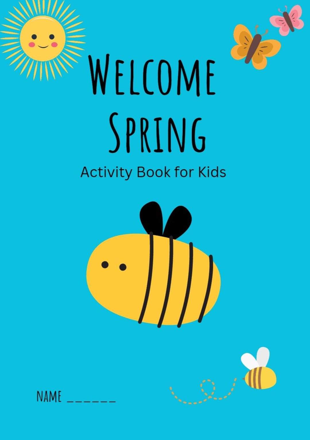 Spring Notebook Kids Spring Activity Book for Kids | Trace & Color Workbook | Preschool ...
