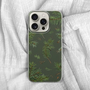 Custodia per telefono Pine Tree Nature Green Art Cover per iPhone 16 Pro 15 14 13 12 11 Google Pixel 9 Pro 8 7A Samsung Galaxy S24 fe A16 A55 A25 A15