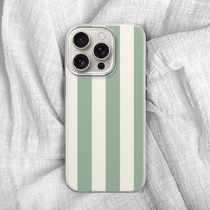 Coque de portable rayée pastel, rétro minimaliste, pour iPhone 16 Pro Max, 15 Plus, 14, 13, 12, 11, XS, Samsung S25, S24, A56, A55, A71, Pixel 9