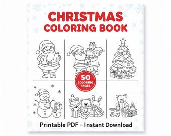 Dibujos navideños para colorear para niños: libro para colorear navideño con páginas para colorear de invierno, divertidas hojas para colorear navideñas para actividades invernales.