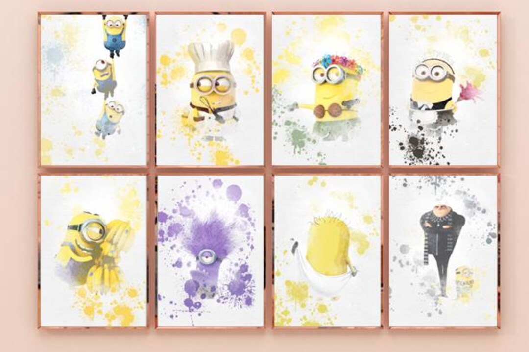 Minions Set of Prints - Etsy