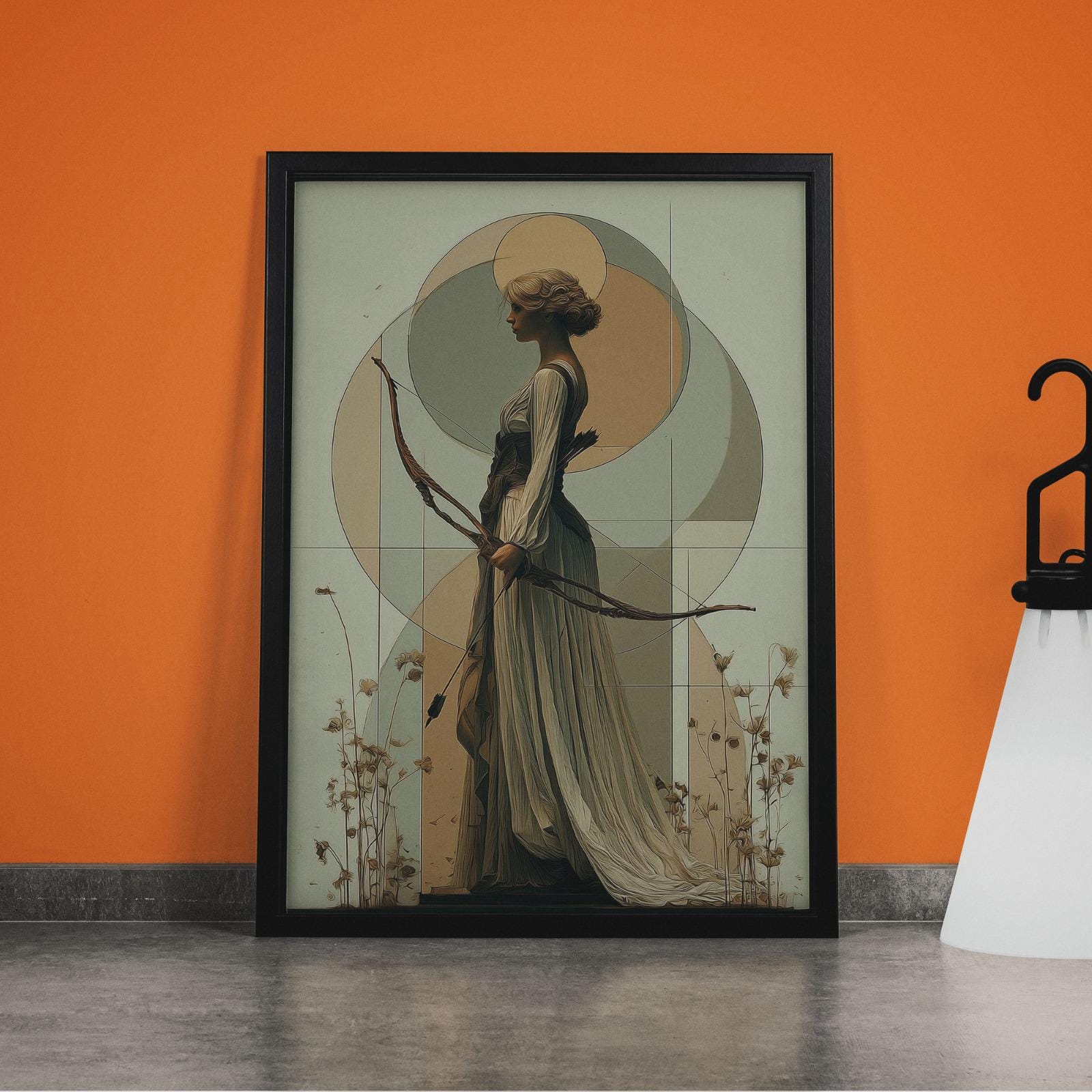 Artemis Göttin Kunstdruck: Moderner griechischer Mythos