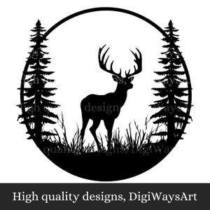 detailed Deer Head Svg, Whitetail Deer SVG, Big Buck Digital Download, Deer Hunting, Hunting SVG, Buck SVG, Deer Season, Hunting Design