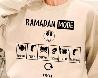 Ramadan Mode Svg, Family Ramadan Svg, Ramadan Mubarak Png, Ramadan Kareem Design, Muslim Shirt, Eid Mubarak Sweatshirt