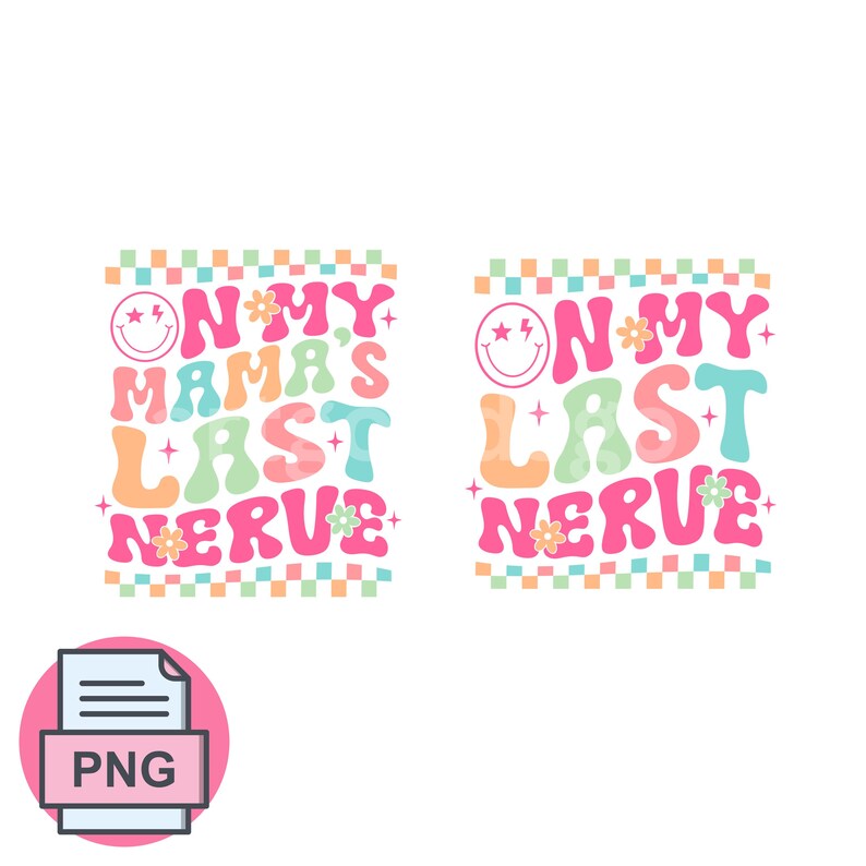 Groovy Mama und ich svg svg, Retro Mama und mini svg, Muttertags svg, Mama svg, boho Mama svg, passendes Shirt svg, Mama gewellter Text svg png Bild 5