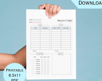 Infant Daily Log The Essential Tool for New Parents, Baby Care Tracker,Infant Activity Manager, Newborn Baby Tracker,Baby Life Organizer