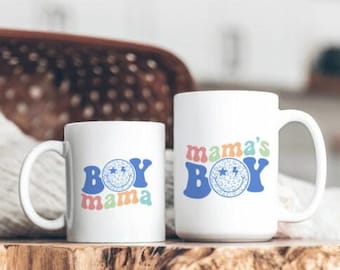 Groovy Mommy and me svg, Mommy's Boy svg, día de la madre svg, mamá svg, boho mama svg, camisa a juego svg, Mommy and Me SVG