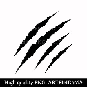 Klauen Kratzer SVG, Klauen Mark svg, Tiger Kratzen svg, Tier Kratz svg, Klauenkratzer Cut Files, Cricut, Silhouette, Png