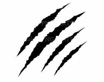 Claw Scratches SVG, Claw Mark svg, Tiger Scratch svg, Animal Scratch svg, Claw Scratches Cut Files, Cricut, Silhouette, Png