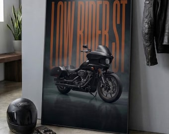 Harley-Davidson Low Rider ST Poster, Cruiser Wall Art