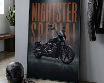 Harley-Davidson Nightster Special Poster, Cruiser Wall Art