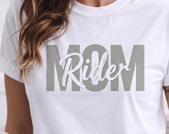 Motorcycle Mom Rider T-Shirt, Biker Mom Tee, Moto Lover Apparel