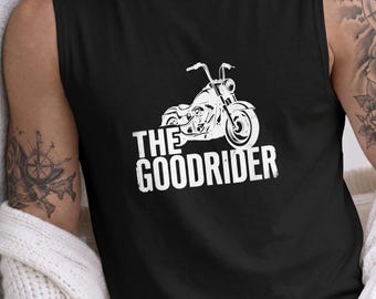 The Goodrider Tank Top, Vintage Motorcycle Muscle Tank, Biker Gift Shirt