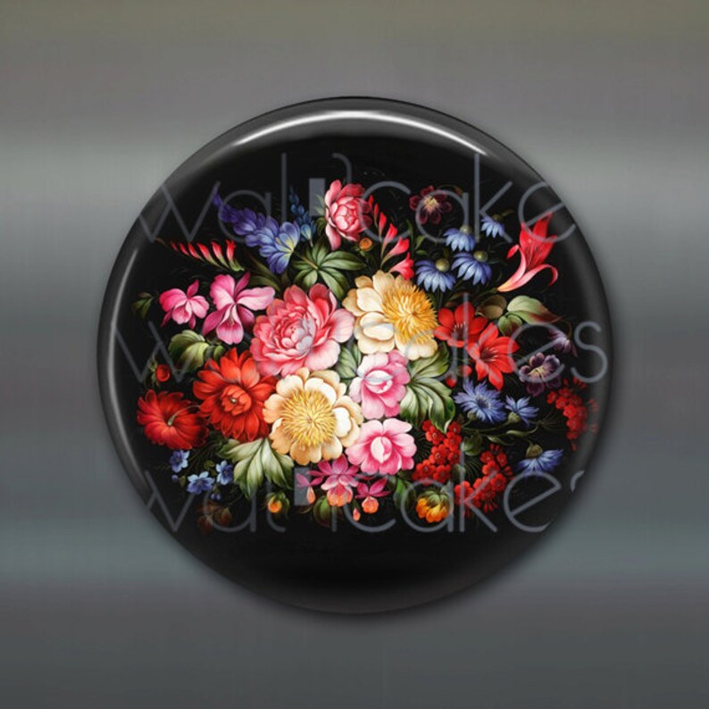 3.5 floral fridge russian trays flower decor Etsy