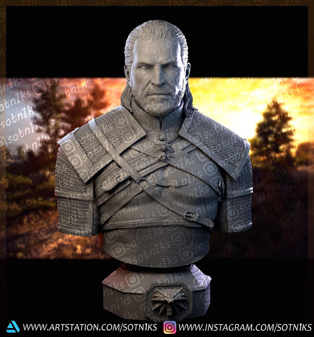 The Witcher 3d Print Model - Etsy
