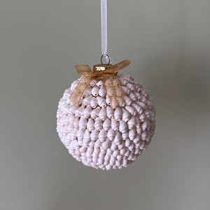 White conch shell ball for for shell or beach lover