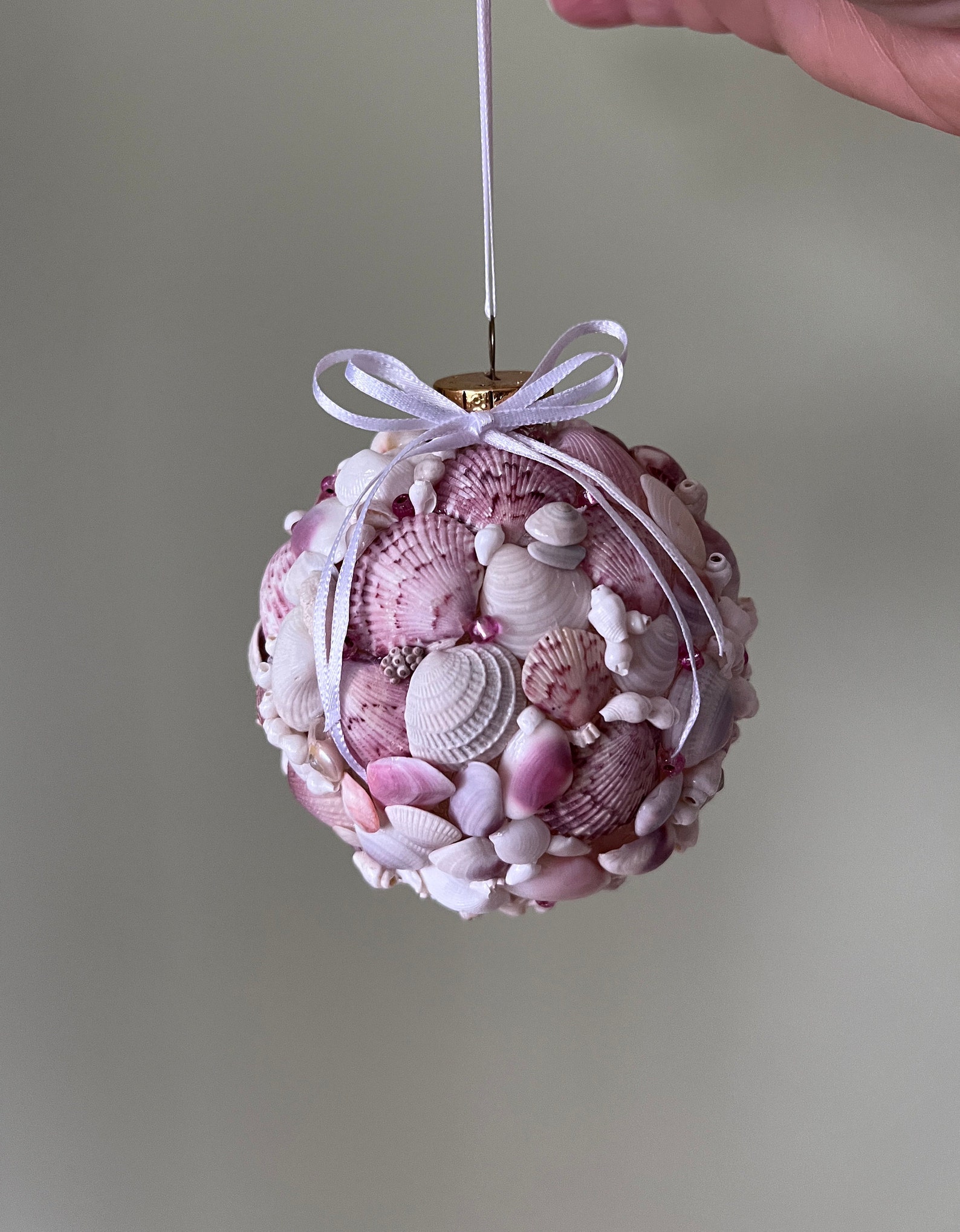 Pink Shells Ornament, Valentine's Gift for Shell and Beach Lover - Etsy