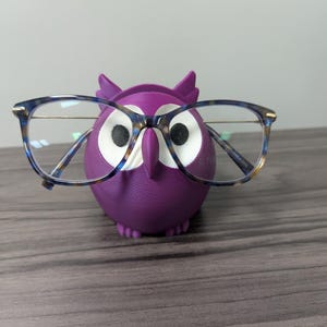 3D Printed Owl Glasses Holder – Eyeglass Stand for Desk | Cute Owl Eyeglasses Display | Unique Optical Stand | owl glasses/sunglasses holder