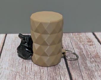 Low Poly Dog Poop Bag Holder | 3D Printed Dog Waste Bag Dispenser