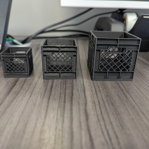 3D Printed Mini Milk Crate – Functional & Fun Design for Small Spaces
