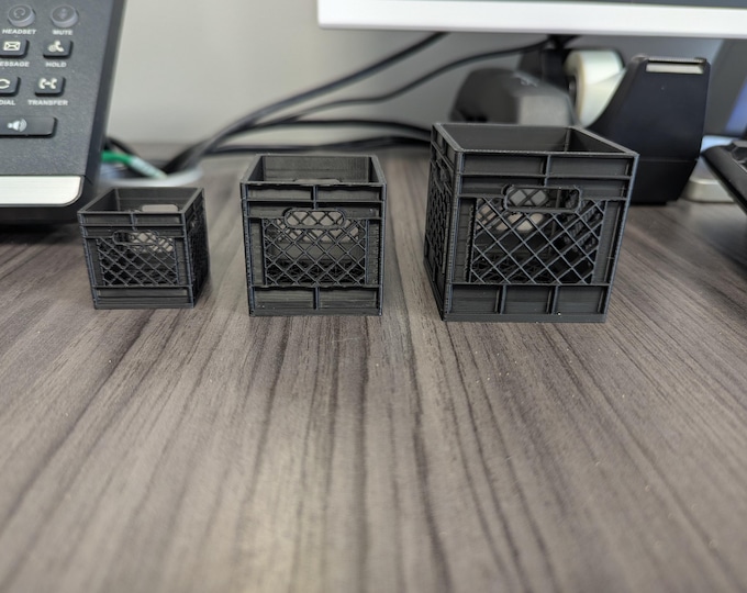 Stackable Mini Milk Crates/desktop Organization / Organizer - Etsy