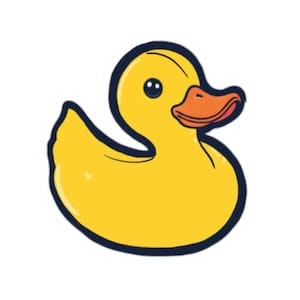 Pegatinas troqueladas de patitos de goma: divertidas calcomanías de vinilo para niños, portátiles, botellas de agua, fiestas y la hora del baño.