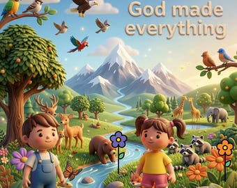 God Made Everything - Printable Bible Story Bundle | Creation story