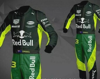 Traje de kart de nivel 2 hecho a medida con opción de agregar sus propios logotipos, etiquetas, nombre, bandera, número, etc. con envío gratuito