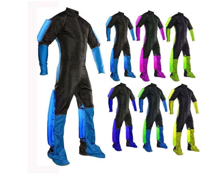 Combinaison De Chute Libre Et Soufflerie - 2 Couches, Sur Mesure, Homme/femme, Neuve
