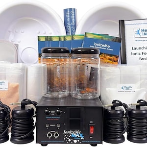 Máquina de desintoxicação iônica dupla para os pés IonizeMe Maxx: fabricada nos EUA, kit empresarial