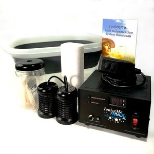 HEALTHandMED IonizeMe Maxx Dual (2-Channel Unit) - Powerful 20V Home Detox Machine for Toxin Removal | 5 Year Warranty | Detox Expert Phone