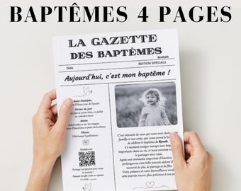 Baptism Gazette + printing (4 pages)