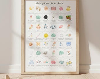 Mina första gånger bebis poster
