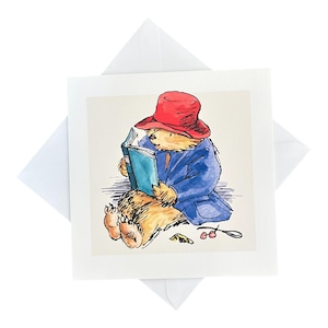 Cartes ours Paddington, oeuvre d'art pour chambre d'enfant, cartes manuscrites, envoyer une carte, carte Paddington