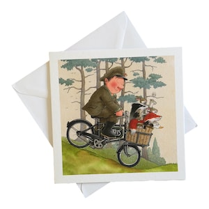 Différents types de cartes de voeux Percy et le gardien du parc pour un anniversaire, des oeuvres d'art pour la chambre d'enfant et des images pour la salle de jeux, des cartes manuscrites