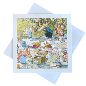 Tarjetas de felicitación de Brambly Hedge. Varios tipos de tarjetas de felicitación para cumpleaños, arte para la habitación de los niños y fotos para la sala de juegos. Tarjetas escritas a mano.
