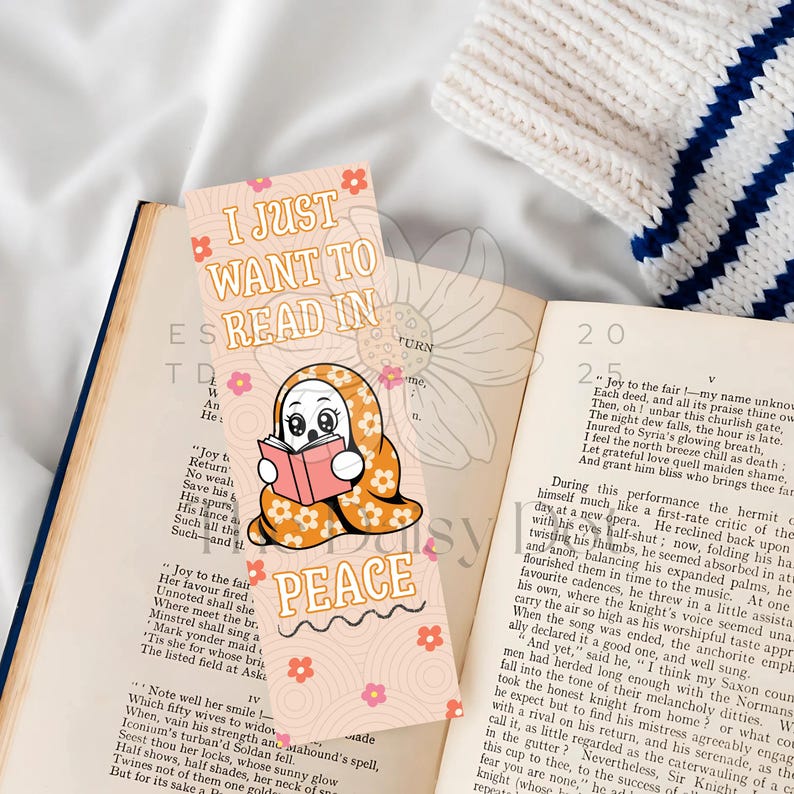 Bookmark Bundle PDF PNG JPG | 16 Adorable And Trendy Printable Bookmarks | Colorful Aesthetic Page Holder | Gift for Book Lovers and Readers image 9