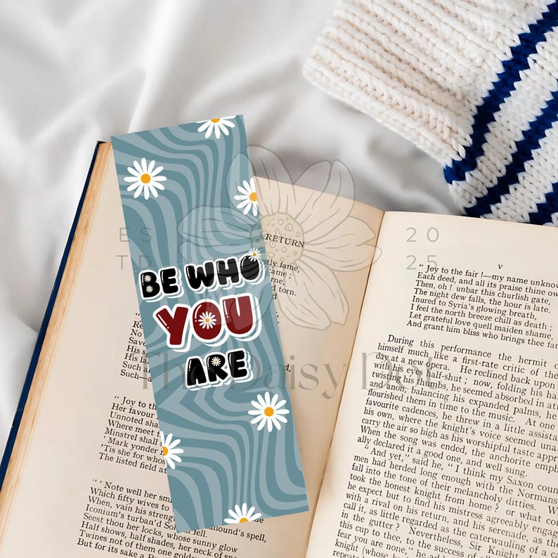 Inspirational Bookmark Bundle PNG JPG PDF | 16 Cute Positive Self ...