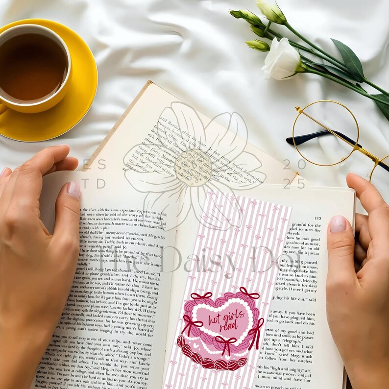 Bookmark Bundle PDF PNG JPG | 16 Adorable And Trendy Printable Bookmarks | Colorful Aesthetic Page Holder | Gift for Book Lovers and Readers image 5