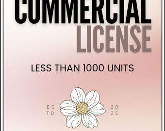 Commercial License for Digital Products | Extended Use for Small Business | License Upgrade for Commercial Use